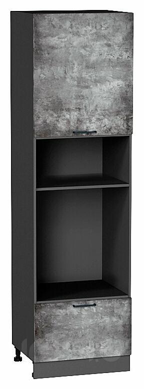 Шкаф пенал с 1-ой дверцей и ящиком под технику Флэт Temple Stone 2S/Graphite 2132*600*574