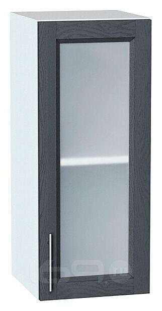 Шкаф верхний с 1-ой остекленной дверцей Сканди Graphite Softwood Белый 716*300*320