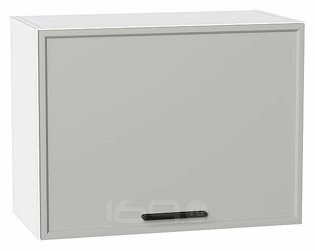 Шкаф верхний горизонтальный Фрейм Grey Silk/Белый 460*600*324