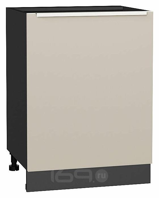 Шкаф нижний с 1-ой дверцей Фьюжн Cream Silk/Graphite 816*600*480