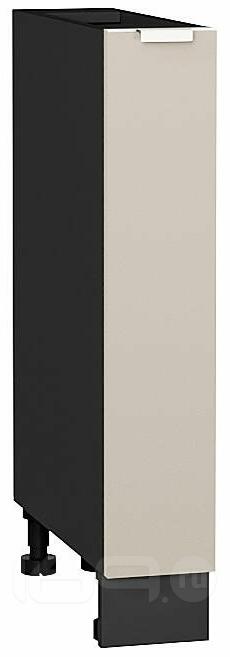 Шкаф нижний бутылочница Фьюжн Cream Silk/Graphite 816*150*480