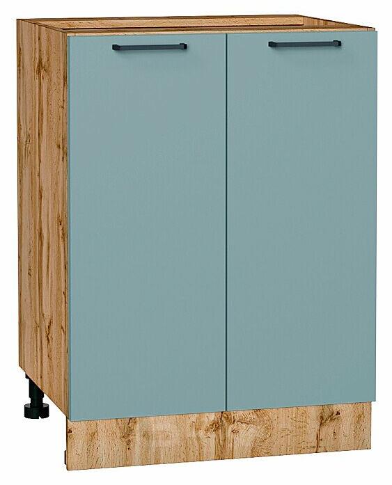 Шкаф нижний с 2-мя дверцами Флэт Grey-green In 2S/Дуб Вотан 816*600*478