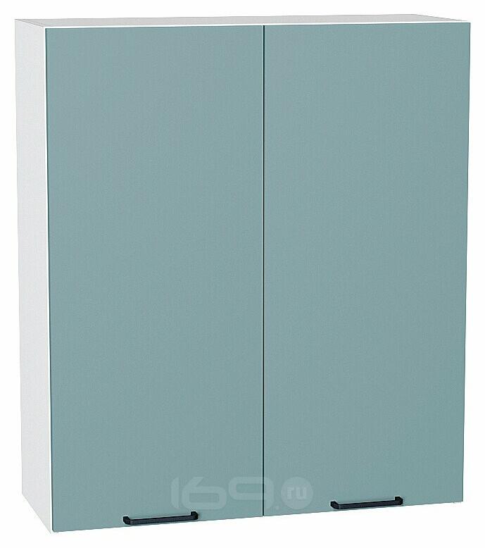 Шкаф верхний с 2-мя дверцами Флэт Grey-green In 2S/Белый 920*800*318