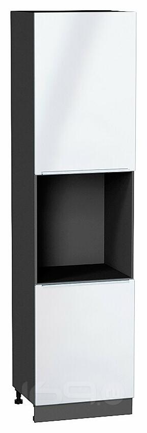 Шкаф пенал с 2-мя дверцами под технику Фьюжн Angel Graphite 2336*600*576