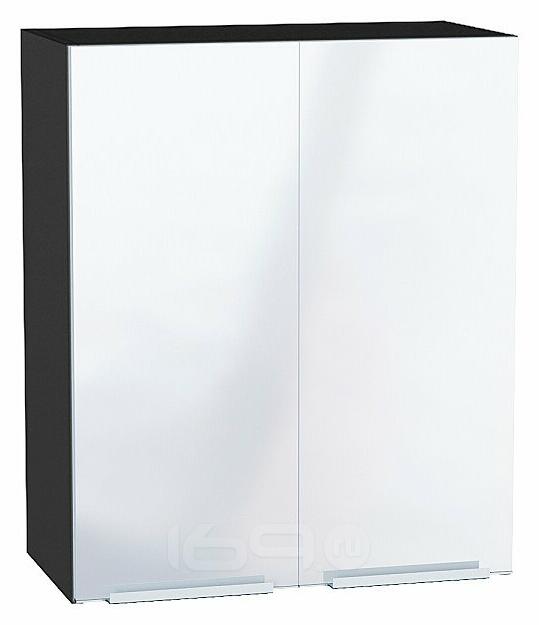 Шкаф верхний с 2-мя дверцами Фьюжн Angel Graphite 716*600*320