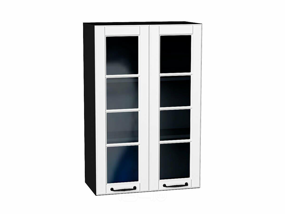 Шкаф верхний с 2-мя остекленными дверцами Дублин Special White/Graphite 920*600*318
