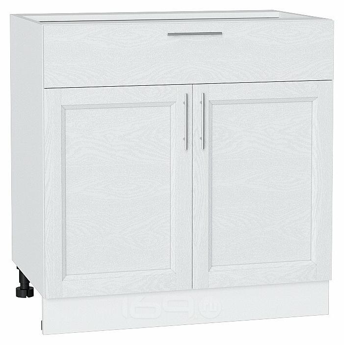 Шкаф нижний с 2-мя дверцами и ящиком Сканди White Softwood/Белый 816*800*480