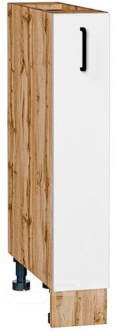 Шкаф нижний бутылочница Лофт Super White Дуб Вотан 816*150*480