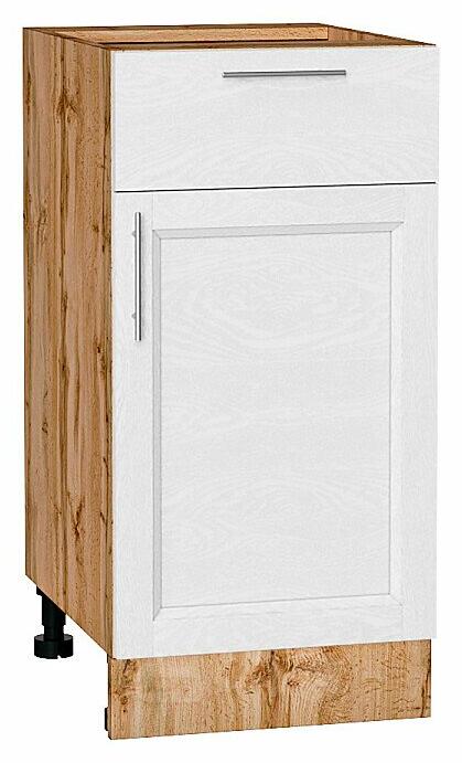 Шкаф нижний с 1-ой дверцей и ящиком Сканди White Softwood Дуб Вотан 816*400*480