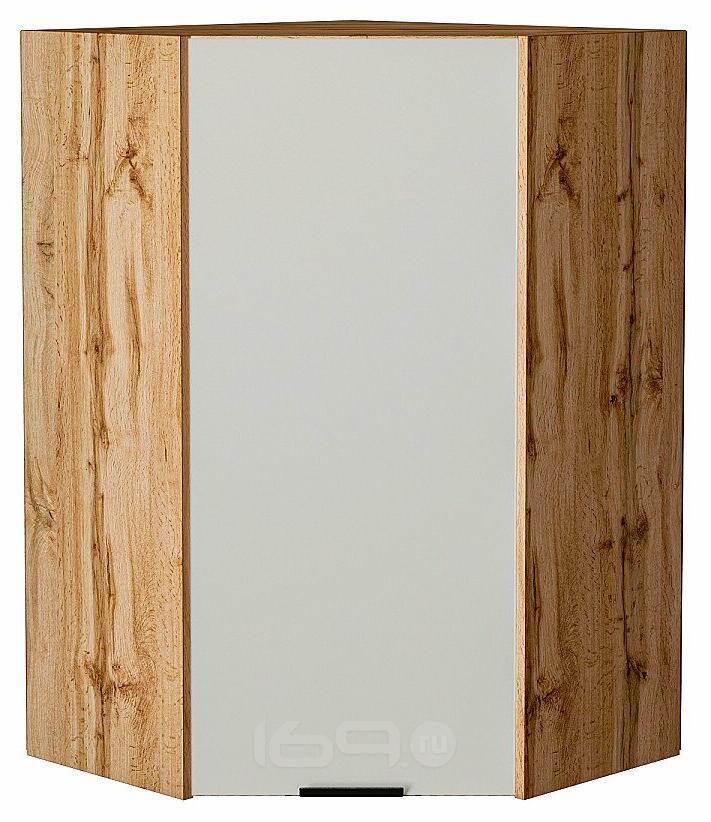 Шкаф верхний угловой Евро Агат Дуб Вотан 920*600*600
