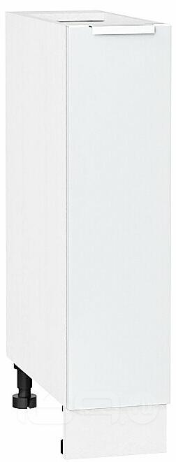 Шкаф нижний бутылочница Фьюжн Silky White Белый 816*200*480
