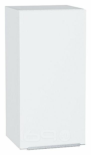 Шкаф верхний с 1-ой дверцей Фьюжн Silky White Белый 716*350*320