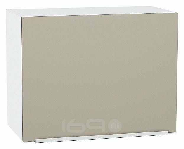 Шкаф верхний горизонтальный Фьюжн Silky Grey Белый 460*600*318