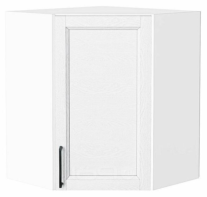 Шкаф верхний угловой Сканди White Silkwood/Белый 716*600*600