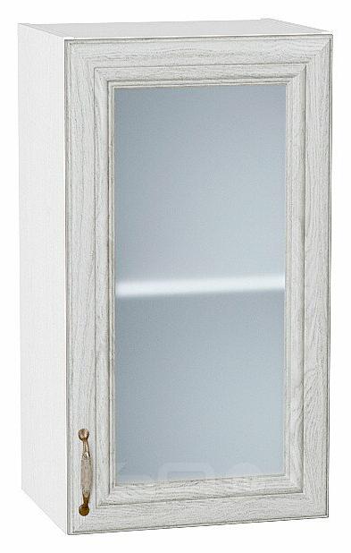 Шкаф верхний с 1-ой остекленной дверцей Шале White Dreamline Белый 716*400*320