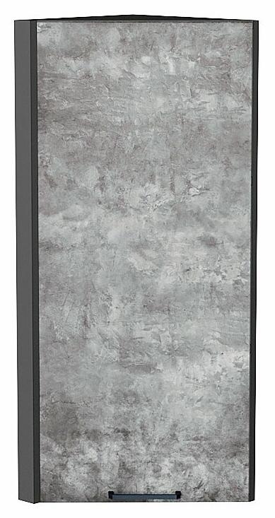 Шкаф верхний торцевой Флэт Temple Stone 2S/Graphite 920*300*306
