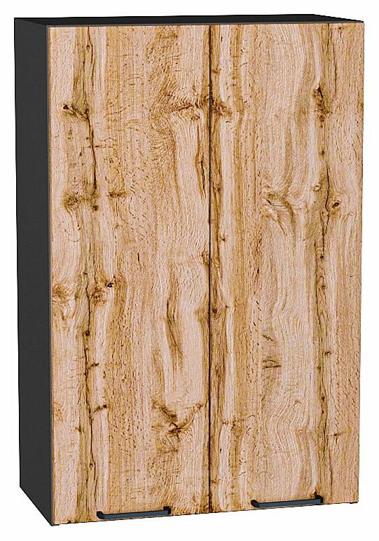 Шкаф верхний с 2-мя дверцами Флэт Wotan Oak 2S/Graphite 920*600*318