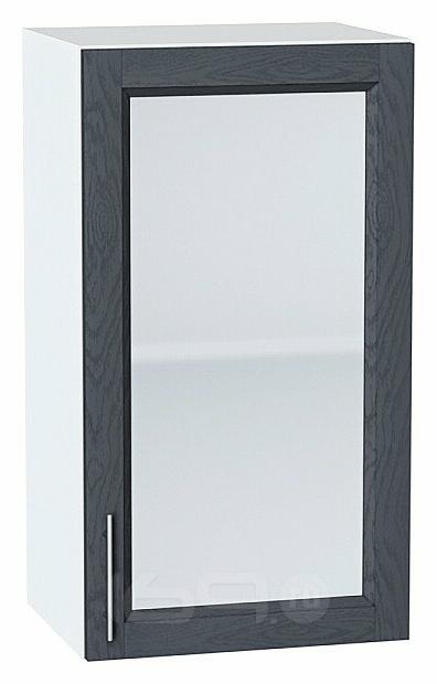 Шкаф верхний с 1-ой остекленной дверцей Сканди Graphite Softwood Белый 716*400*320