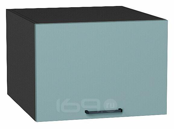 Шкаф верхний горизонтальный глубокий Флэт Grey-green In 2S/Graphite 358*500*574