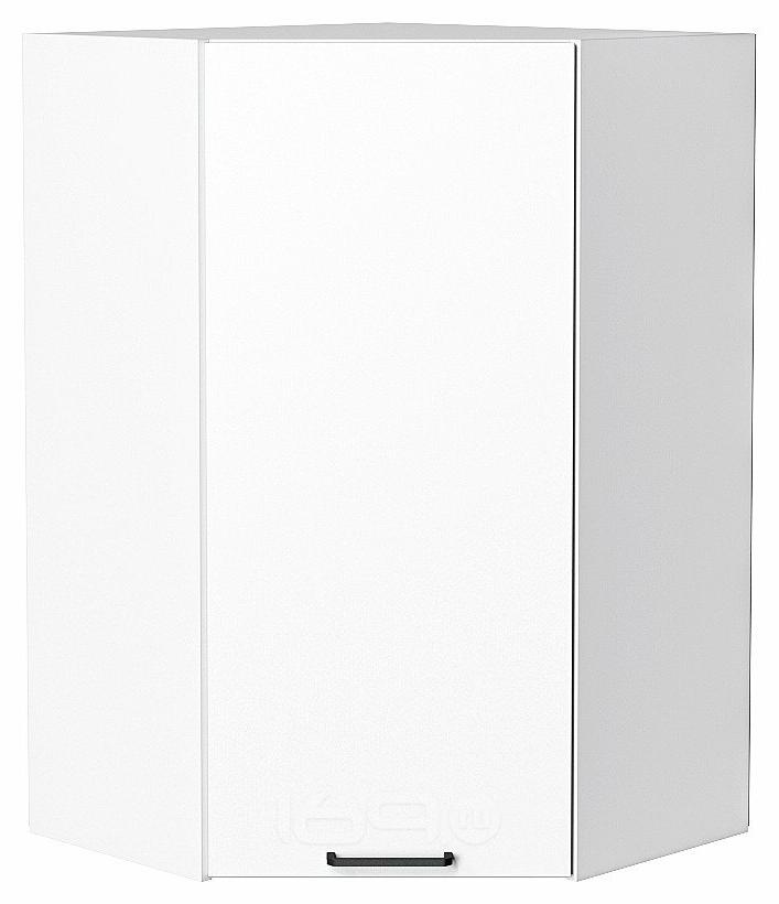 Шкаф верхний угловой Флэт White In 2S/Белый 920*600*600