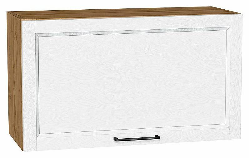 Шкаф верхний горизонтальный Сканди White Silkwood/Дуб Вотан 460*800*320