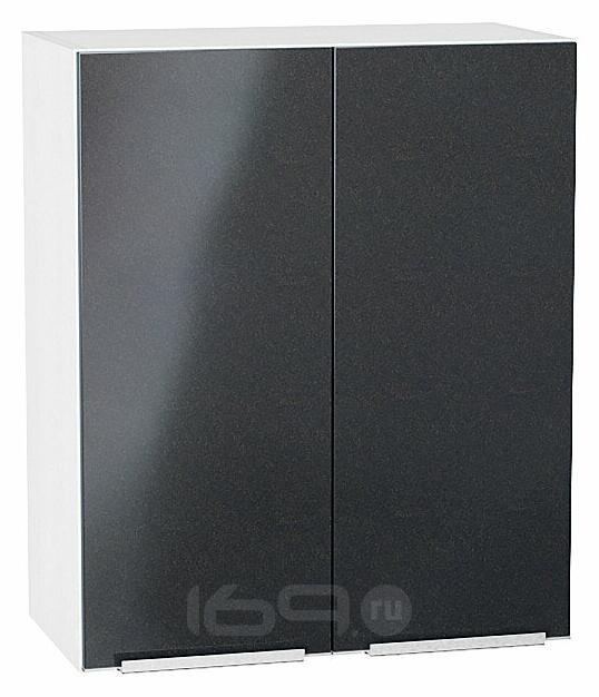 Шкаф верхний с 2-мя дверцами Фьюжн Anthracite Белый 716*600*320
