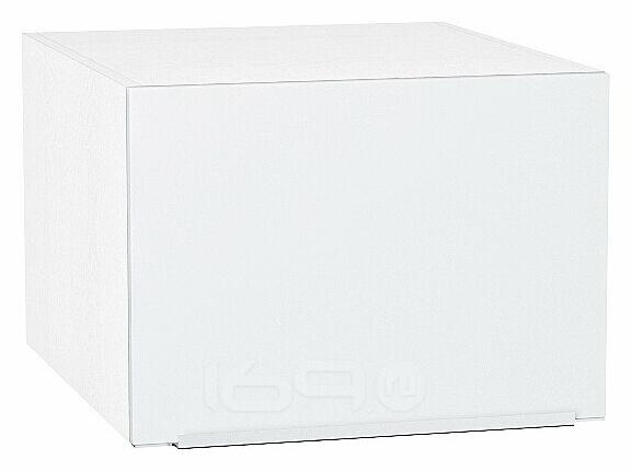 Шкаф верхний горизонтальный глубокий Фьюжн Silky White Белый 358*500*576