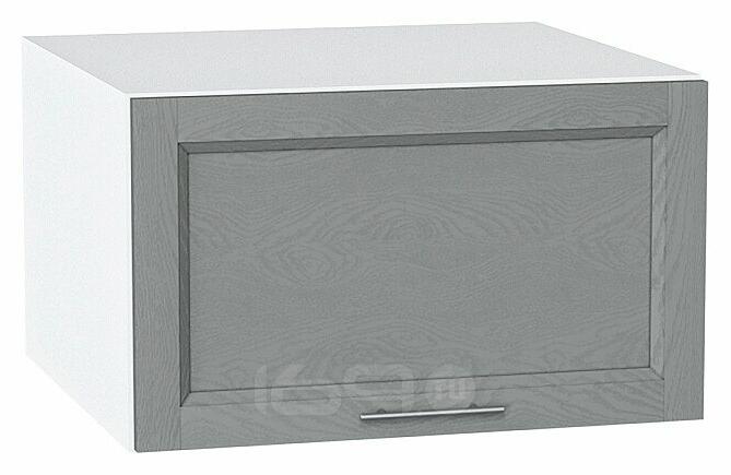 Шкаф верхний горизонтальный глубокий Сканди Grey Softwood Белый 358*600*576