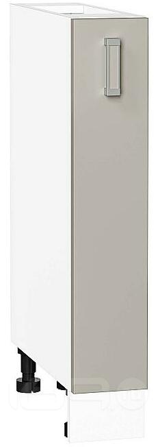 Шкаф нижний бутылочница Лофт Grey Silk/Белый 816*150*480