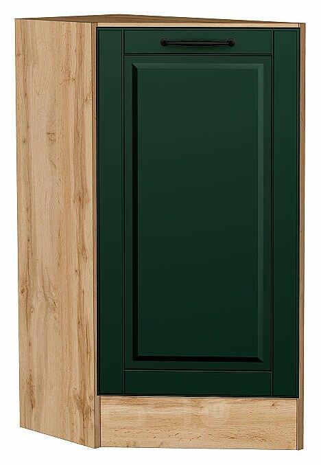 Шкаф нижний торцевой Дублин Special Green/Дуб Вотан 816*296*552