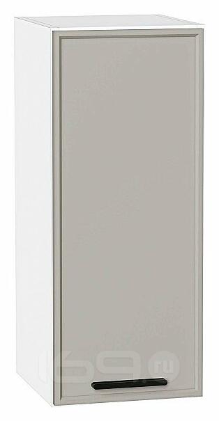 Шкаф верхний с 1-ой дверцей Фрейм Grey Silk Белый 716*300*324
