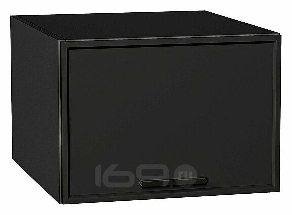Шкаф верхний горизонтальный глубокий Фрейм Stormy Silk Graphite 358*500*580