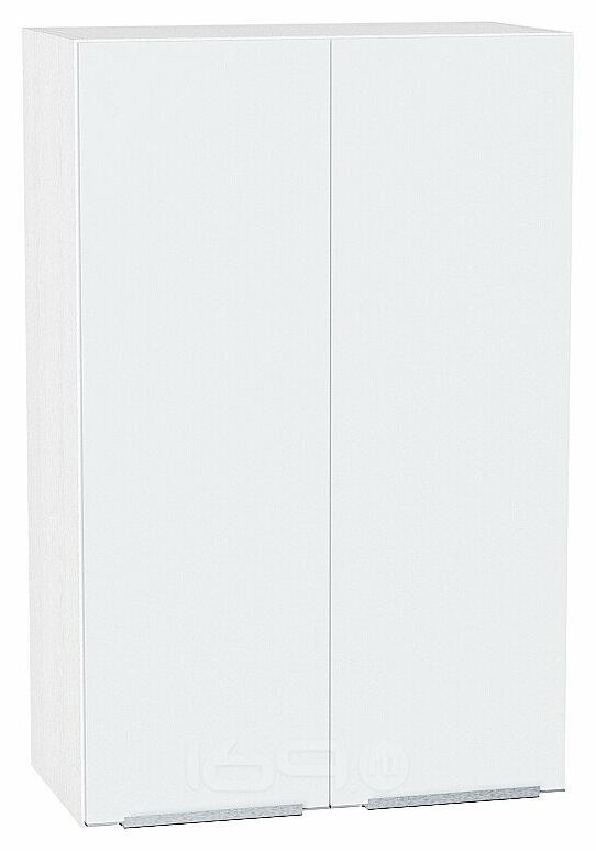 Шкаф верхний с 2-мя дверцами Фьюжн В 609 Silky White-Белый