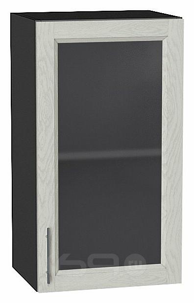Шкаф верхний с 1-ой остекленной дверцей Сканди Cappuccino Softwood Graphite 716*400*320