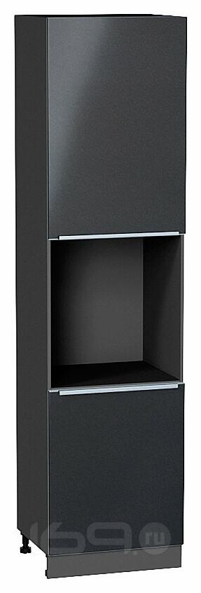 Шкаф пенал с 2-мя дверцами под технику Фьюжн Anthracite Graphite 2336*600*576