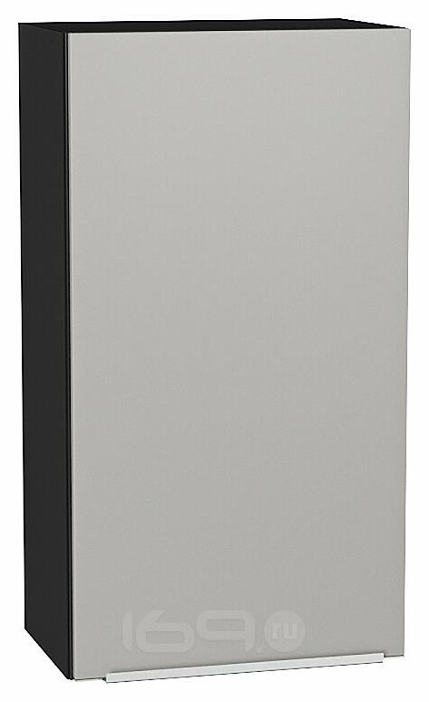 Шкаф верхний с 1-ой дверцей Фьюжн Silky Light Grey Graphite 920*500*320