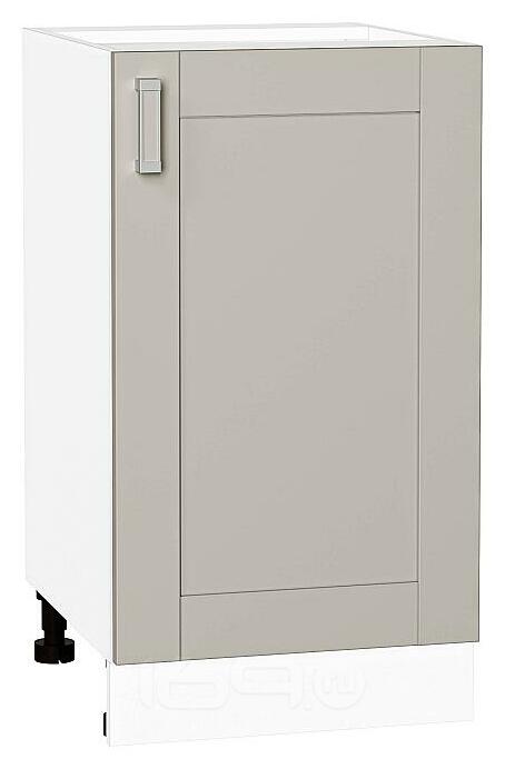 Шкаф нижний с 1-ой дверцей Лофт Grey Silk/Белый 816*450*480