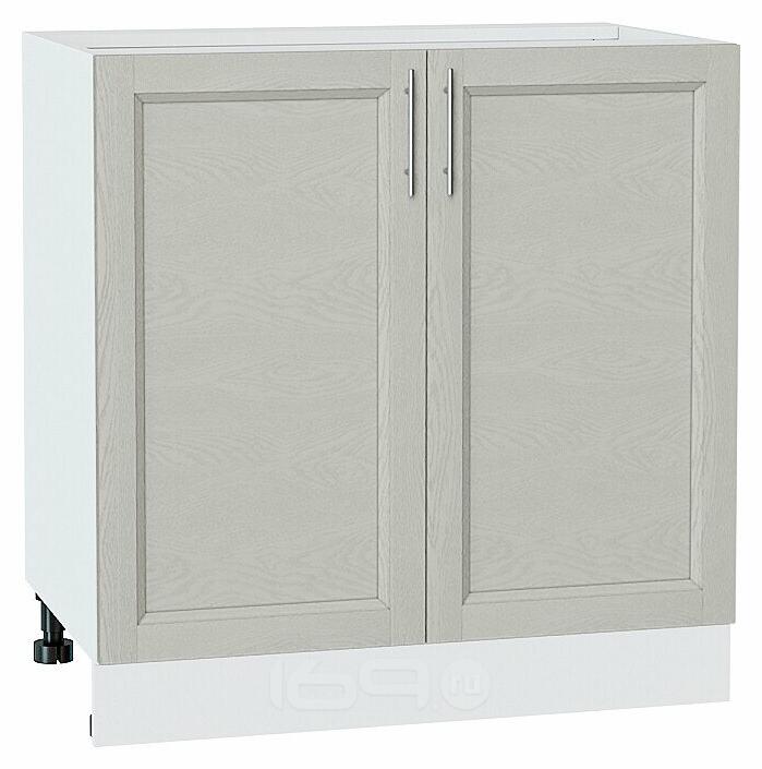 Шкаф нижний с 2-мя дверцами Сканди Cappuccino Softwood Белый 816*800*478