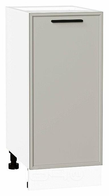 Шкаф нижний с 1-ой дверцей Фрейм Grey Silk Белый 816*350*484
