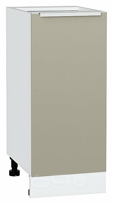 Шкаф нижний с 1-ой дверцей Фьюжн Silky Grey Белый 816*350*480