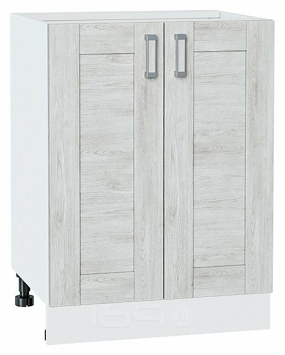 Шкаф нижний с 2-мя дверцами Лофт Nordic Oak/Белый 816*600*480