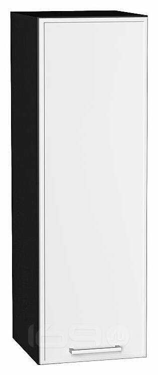 Шкаф верхний с 1-ой дверцей Квадро Белый/Graphite 920*300*321