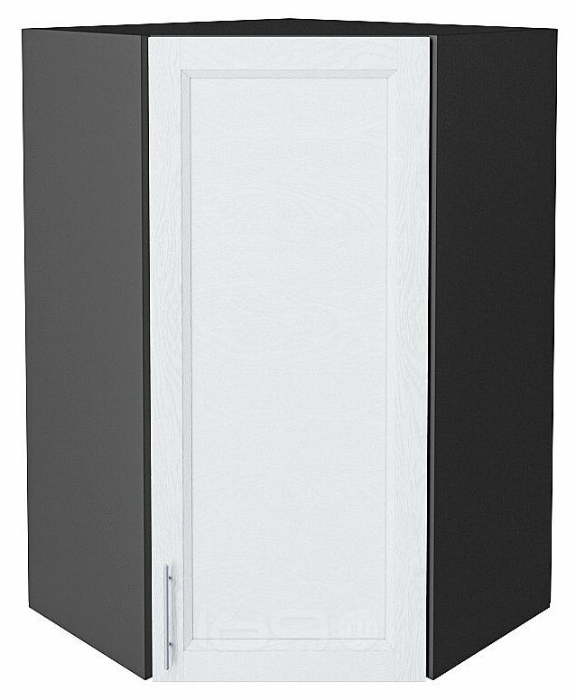 Шкаф верхний угловой Сканди White Softwood Graphite