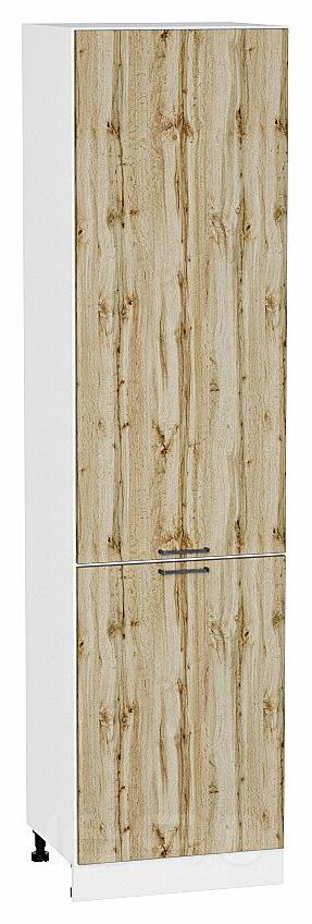 Шкаф пенал с 2-мя дверцами Флэт Wotan Oak 2S/Белый 2336*600*574
