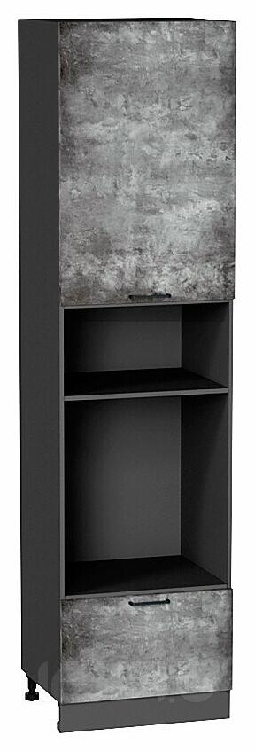 Шкаф пенал с 1-ой дверцей и ящиком под технику Флэт Temple Stone 2S/Graphite 2336*600*574