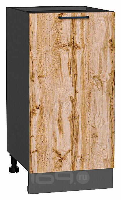 Шкаф нижний с 1-ой дверцей Флэт Wotan Oak 2S/Graphite 816*400*478