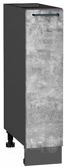 Шкаф нижний бутылочница Флэт Temple Stone 2S/Graphite 816*200*478
