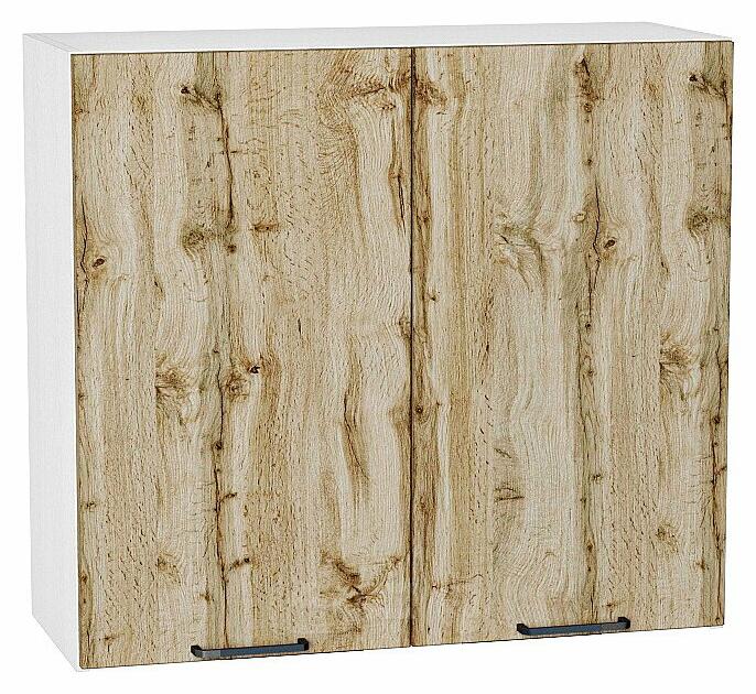Шкаф верхний с 2-мя дверцами Флэт Wotan Oak 2S/Белый 716*800*318