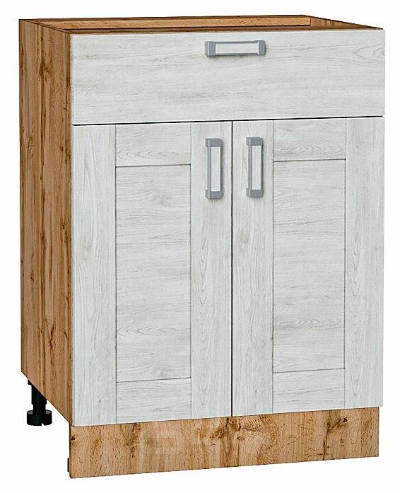 Шкаф нижний с 2-мя дверцами и ящиком Лофт Nordic Oak/Дуб Вотан 816*600*480