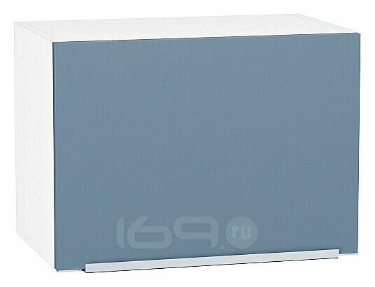 Шкаф верхний горизонтальный Фьюжн ВГ 500 Silky Blue-Белый